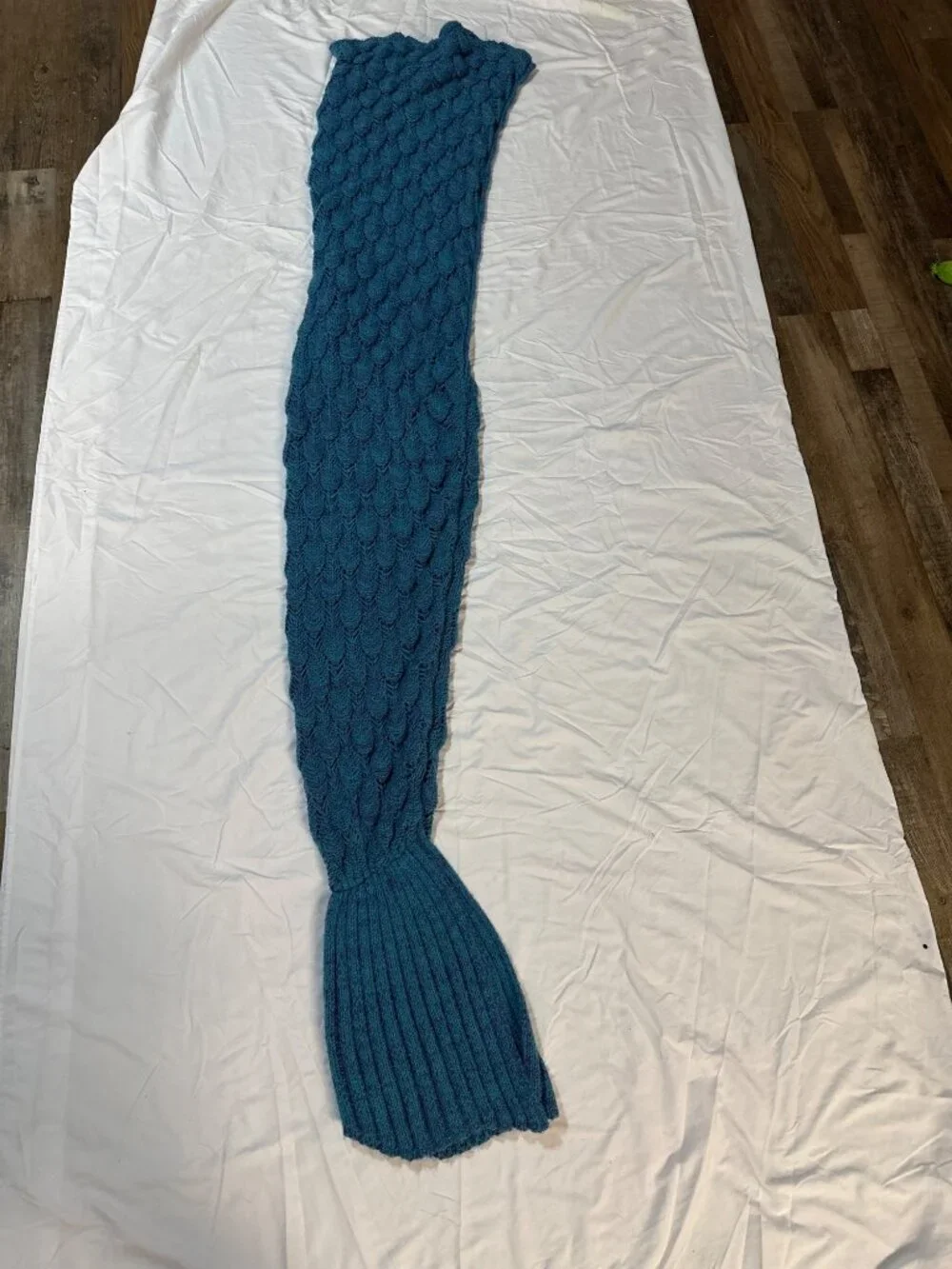 knitted mermaid tail blue / purple 79 